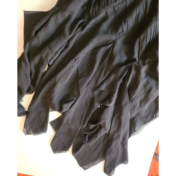 Vintage Maxazria Collection Women's Dress Spaghetti Straps Black Size 10 - Picture 12 of 12